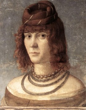 portrait of a man 1635 Painting - Portrait of a Woman Vittore Carpaccio
